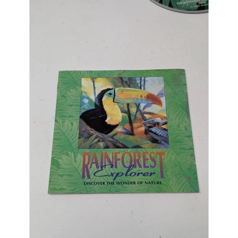 Rainforest Explorer Kids Game Software Apple‎ Macintosh Vintage 90s 1995 Mac